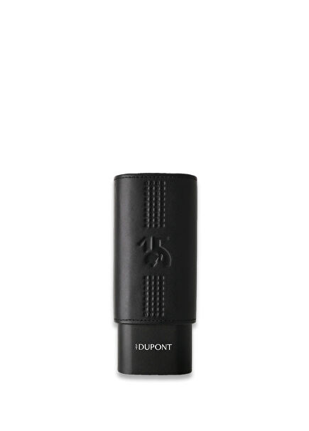 Cohiba Behike 15 68Ring Siyah Deri Metal İki Yuvalı Puro Kılıfı  