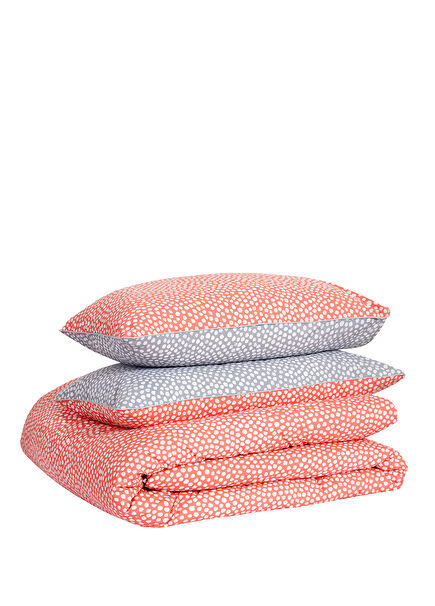 Dots Orange Oversized Duvet Cover Set 240x220 cm