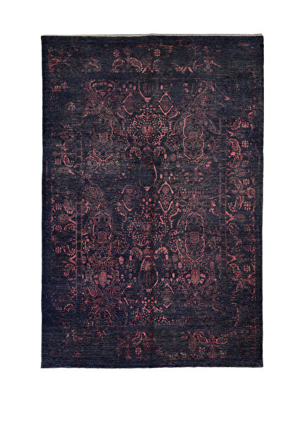 Vermara Hand-Woven Wool and Silk Carpet 291 x 199 cm