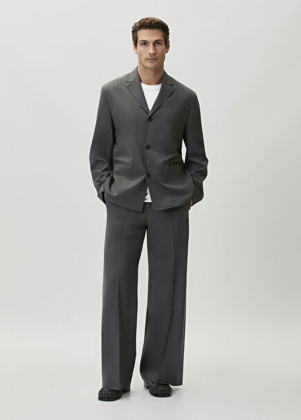 Antrasit Yün Blazer