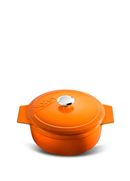 Kitchenware Amusant Turuncu Döküm Mini Güveç 10 cm 