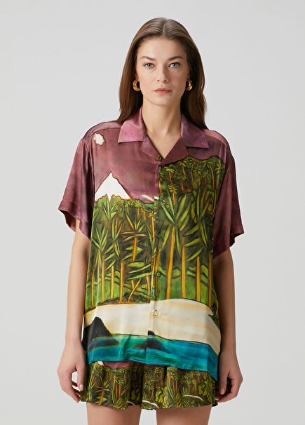 La Sierra Printed Silk Shirt