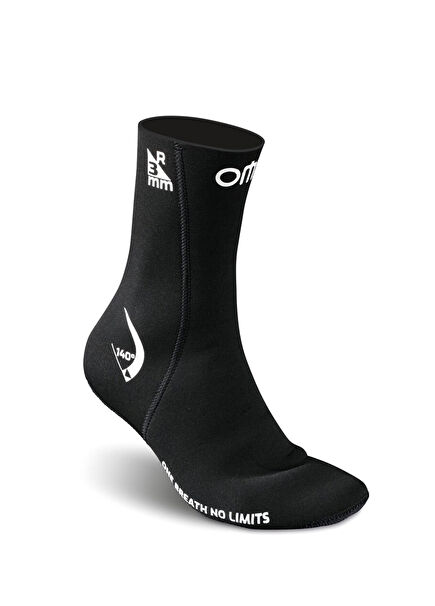 Durable 140 3mm Black Diving Socks