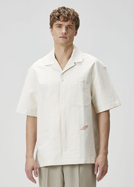 Beyaz Kısa Kollu Gömlek