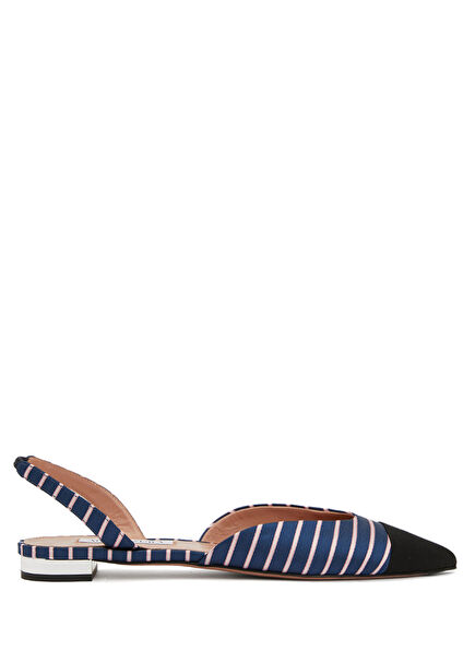 Black Navy Blue Ballet Flats