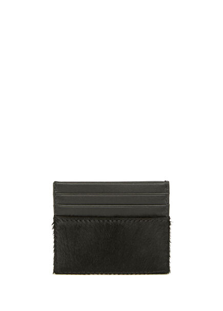 Siyah Kadın Deri Kartlık