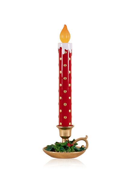 Led Illuminated Christmas Candle Decorative Object