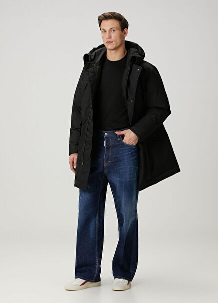 Loose Lacivert Jean Pantolon