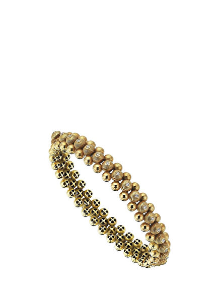 Big Dots Womens Gold Bracelet
