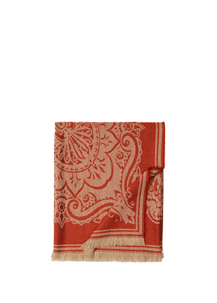 Kırmızı Yün Throw