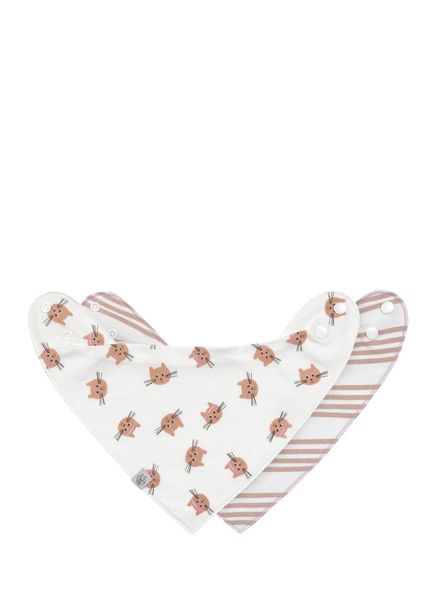 Tiny Team Kedi Temalı Pamuklu 2'li Bandana Önlük 
