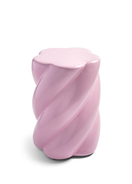 Marshmallow Figured Pink Stool