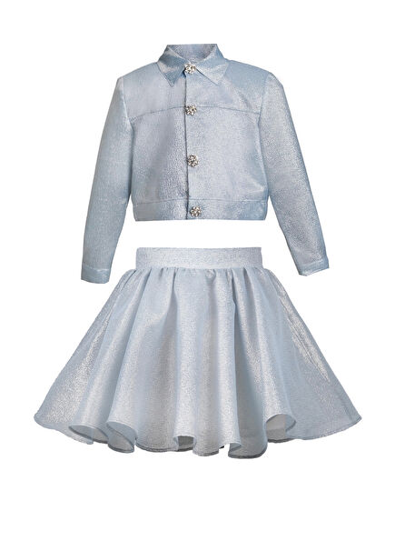 Maya Girl's Skirt Jacket Set