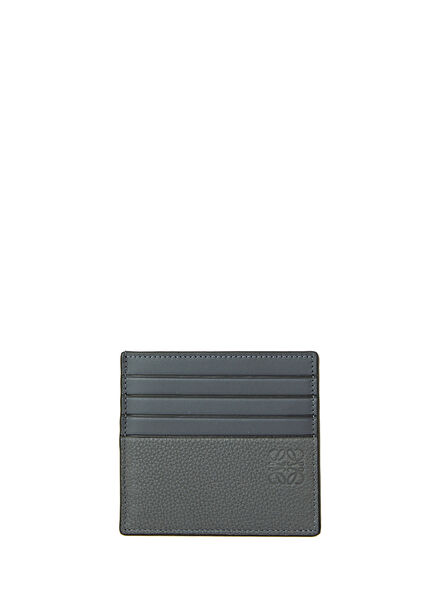Open Anthracite Men's Leather Card Holder