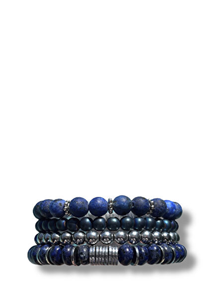 Galaxy Stretchy Doğal Taş Erkek Bileklik