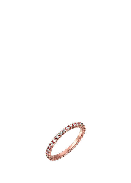 Feminine Mystique Full Circle Diamond Gold Ring