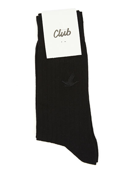 Black Logo Men's Socks