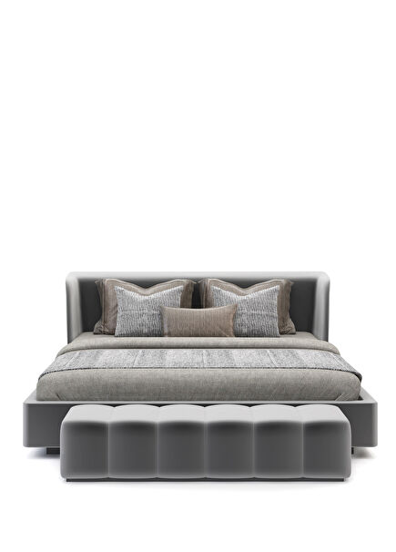 Fly Gray Bed Unit 160 cm