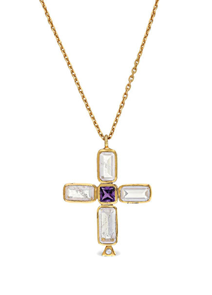 The Vatican Cross Kadın Altın Kaplama Kolye