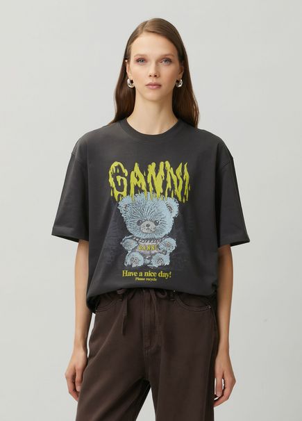 Forest Teddy Dark Grey T-Shirt