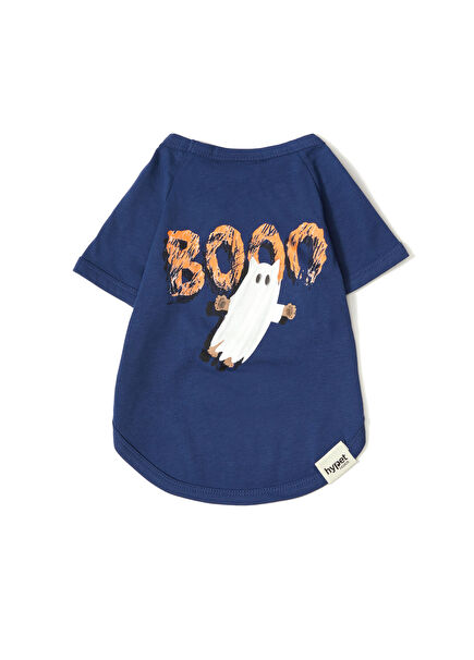 Boo Tee Cotton Navy Dog T-Shirt