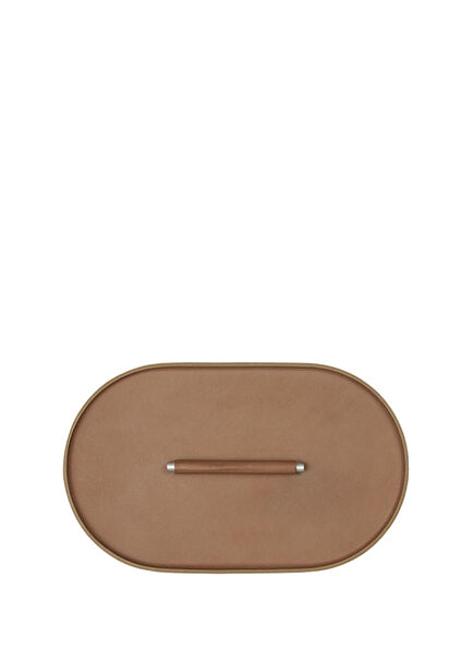 Plato Bej Deri Oval No.04 Düzenleyici Tepsi