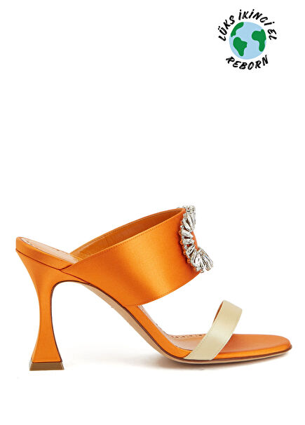 Manolo blahnik heeled slippers