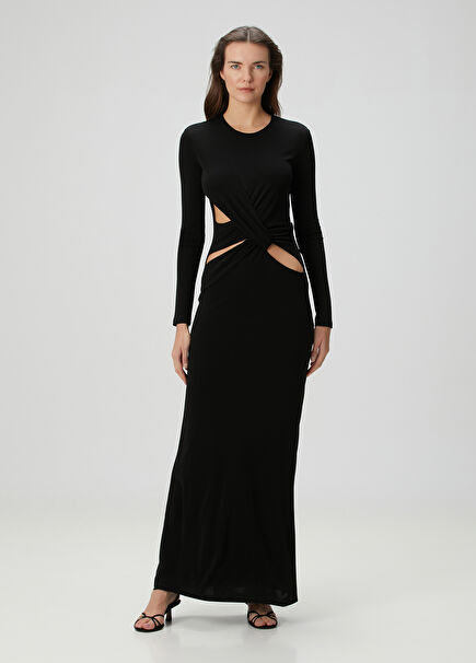 Black Maxi Jersey Dress