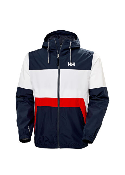 Koster Navy Renk Bloklu Erkek Spor Yağmurluk 