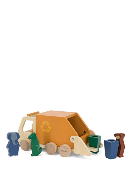 Colorful Garbage Truck Wooden Toy