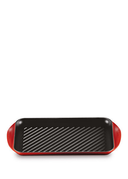 Cherry Red Large Size Cast Iron Grill
