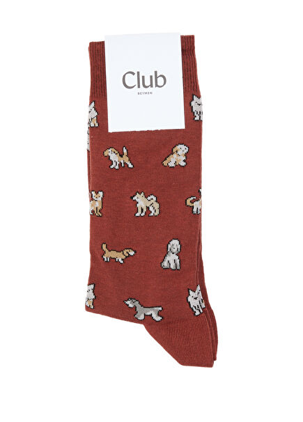 Burgundy Men's Socks