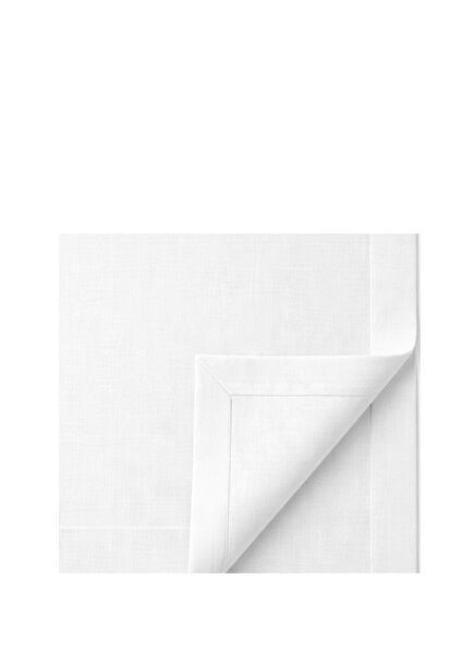 Sereno Beyaz Keten Masa Örtüsü 160 x 260 cm