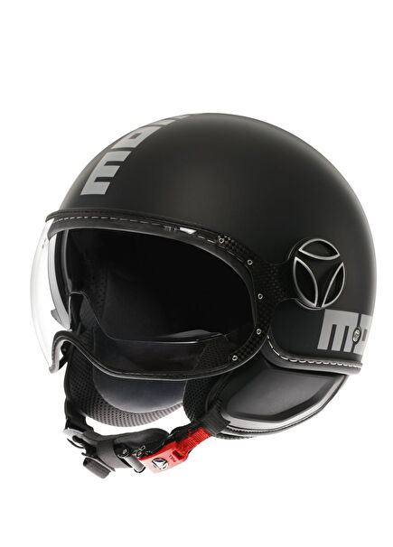 Fgtr Evo Mono Matt Black Silver Açık Motosiklet Kaskı