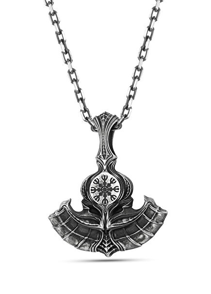 Axe Of Perun Men's Silver Necklace