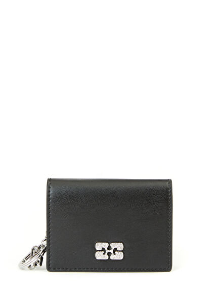 Bou Black Women's Leather Card Holder