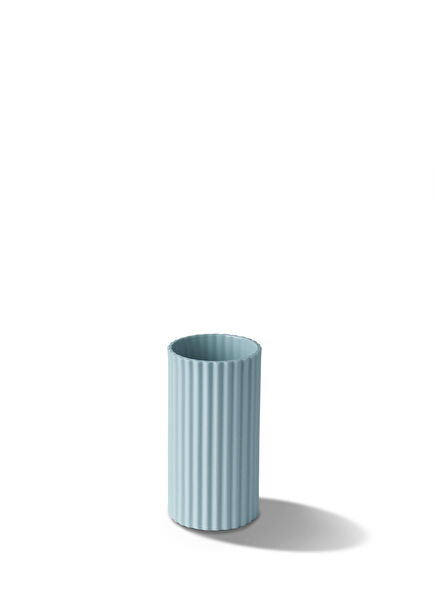 Corinth Aqua Porcelain Short Vase