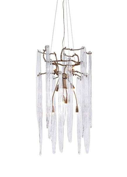 Waterfall Gold Pendant Chandelier