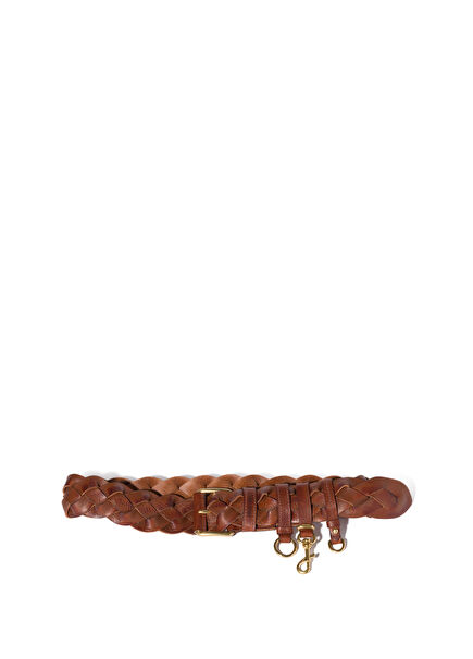 Brown Leather Women's Belt