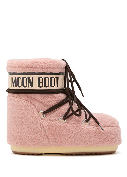 Icon Low Pembe Shearling Kadın Kar Botu