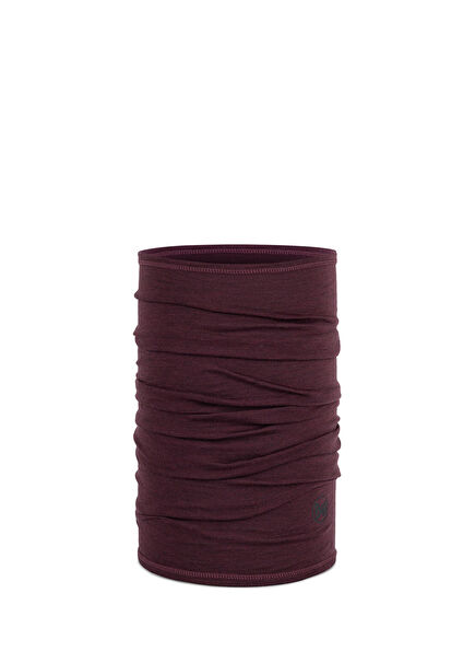 Merino Lightweight Solid Garnet Wool Unisex Lanyard