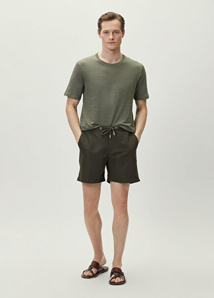 Khaki Waist Corded Swimsuit
