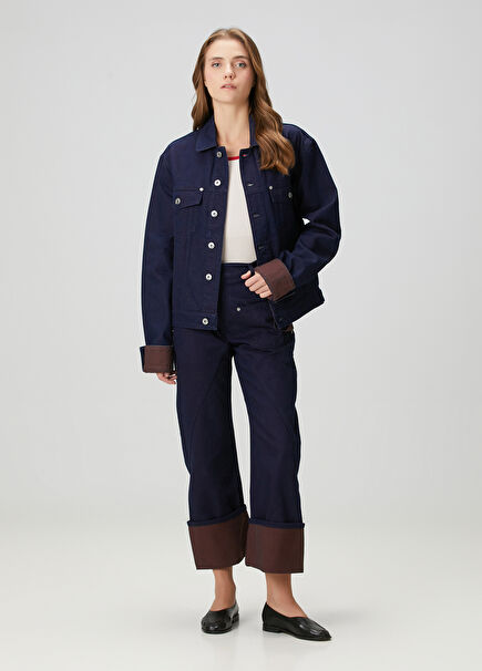 Twisted Workwear Lacivert Jean Pantolon