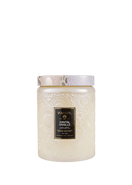 Santal Vanille Large White 510 gr Candle