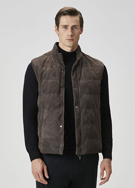Brown Suede Vest