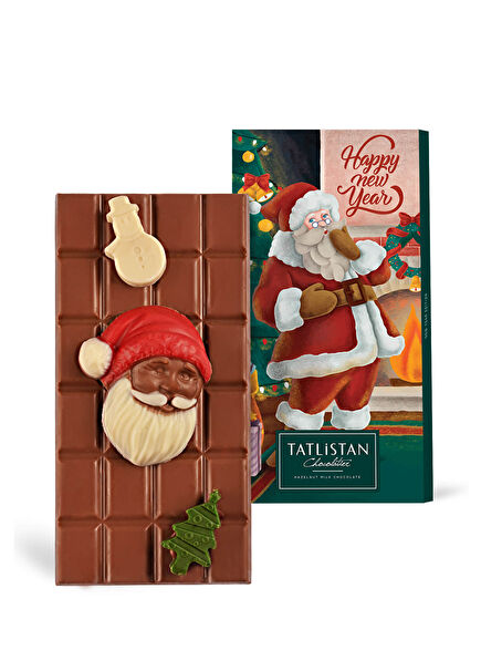 Evdeki Noel Baba Fındıklı Tablet Çikolata