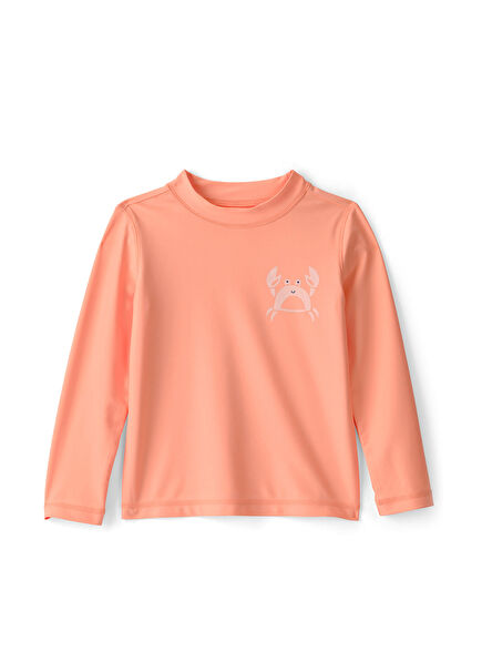 Orange Sunscreen Long Sleeve Boys' Swimsuit