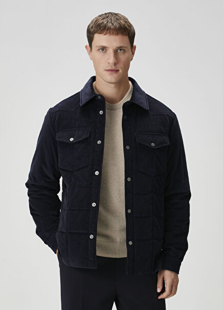 Lacivert Kadife Mont