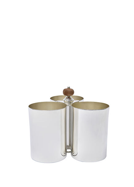 AHŞAP TEPELİ 3 LÜ KAŞIKLIK