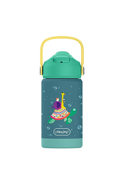 Turtle Voyage FlipSip Kids Water Thermos 360 ml